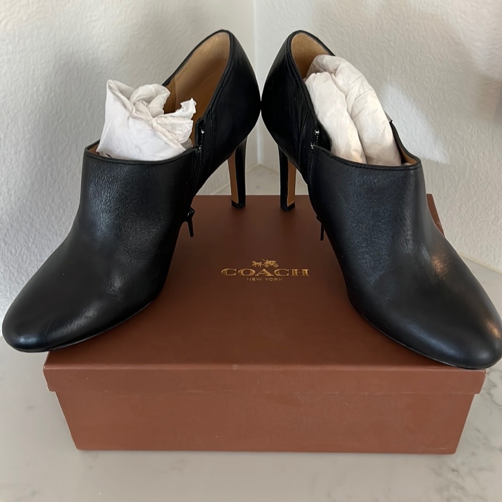 Coach Black heel Booties